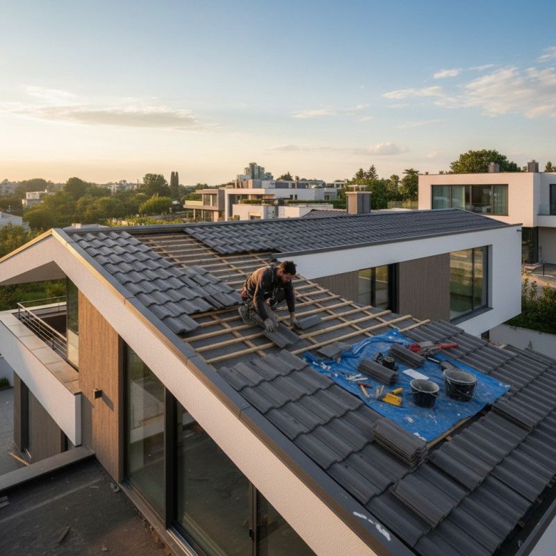 Tile Roof Installation detail