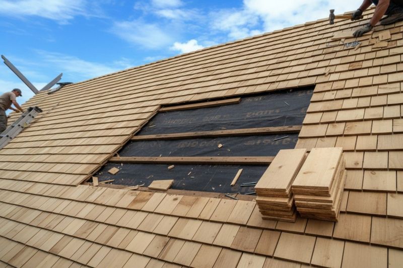 Wood Shingles Repair detail